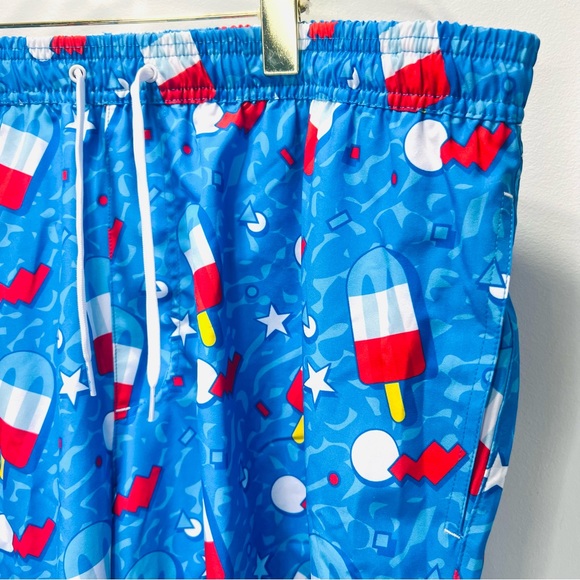 TIPSY ELVES Retro Patriotic Pops Stretch Swim Trunks Shorts 4XL NWT Big & Tall - Picture 4 of 11